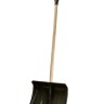 Лопата снегоуборочная 51х45см, пластиковый ковш, деревянный черенок, СОЮЗ
