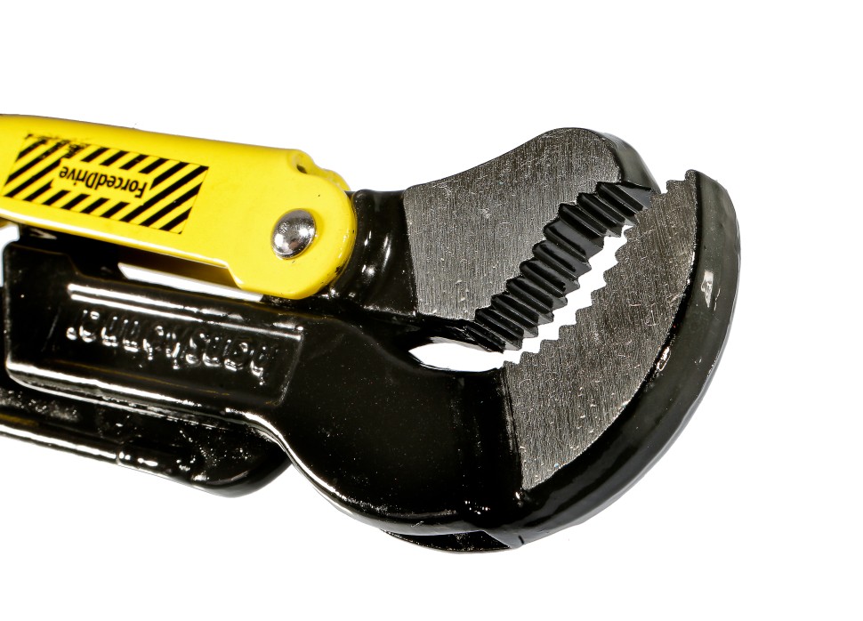 Ключ трубный рычажный 1&ampquot, №1, 300мм, Тип S (45°), CrV сталь, Hanskonner